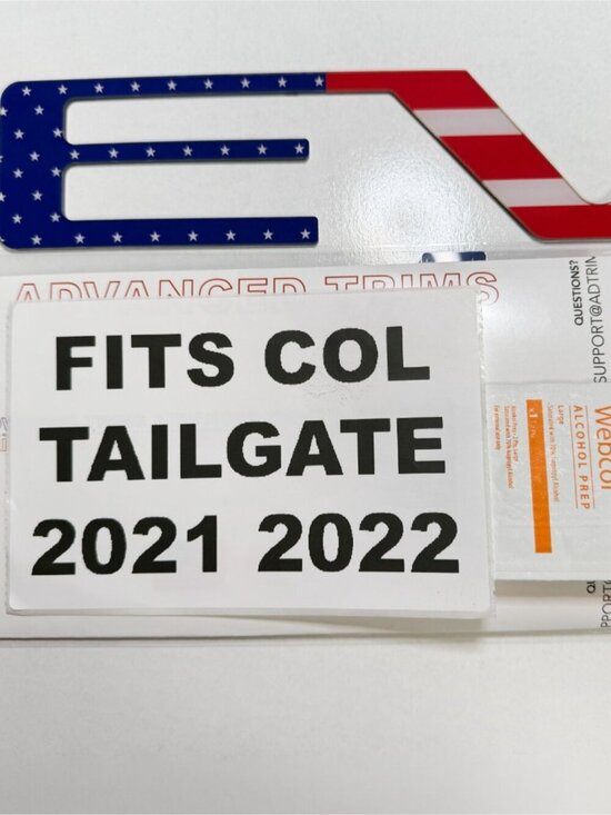 Advanced Trims Other - 3D US FLAG RAISED TAILGATE LETTERS FOR 2021 2022 COLORADO